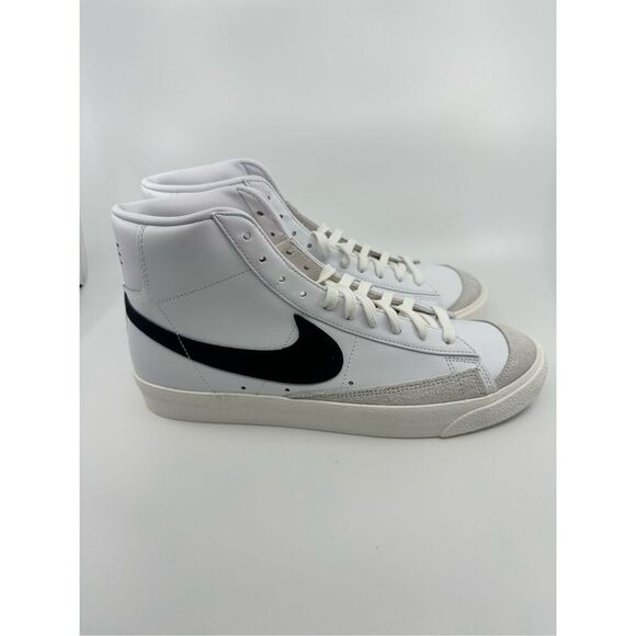 Nike Blazer Mid '77 Vintage White Black Suede BQ6806-100 Retro Mens Size 8.5 - Picture 2 of 5